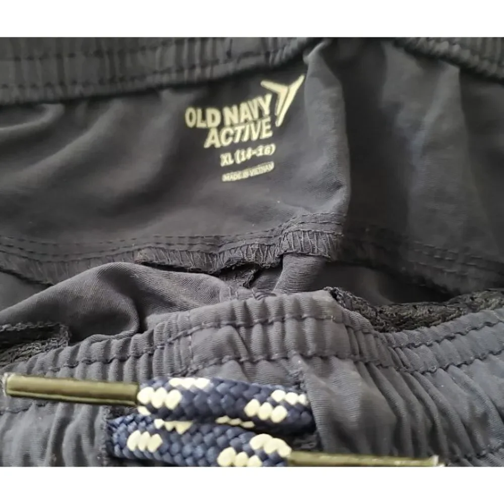 Old‎ Navy Active Nylon Blue Joggers Boys Size XL 14/16 Athletic Sporty
